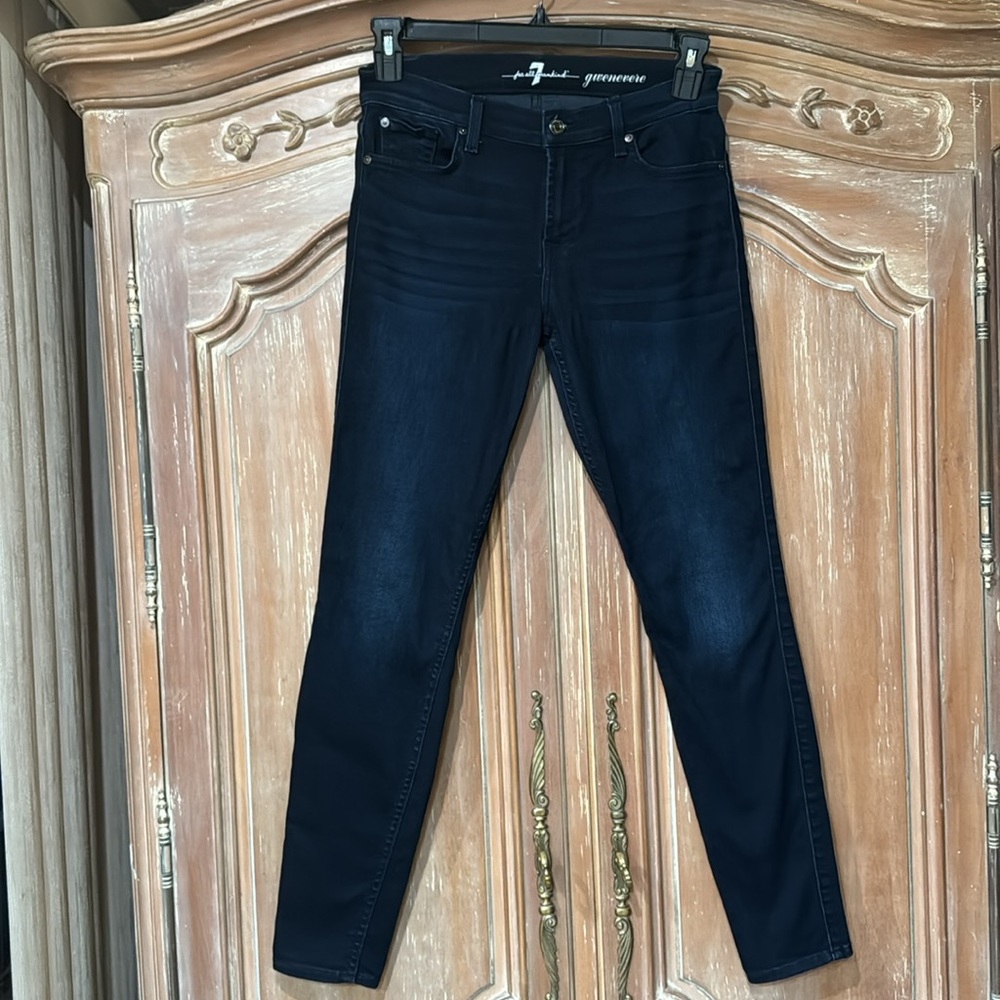 7 For All Mankind High Waist Ankle Skinny Jeans